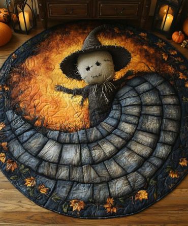 Harvest Fiend Quilted Round Mat
