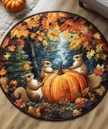 Harvest Gathering Quilted Round Mat