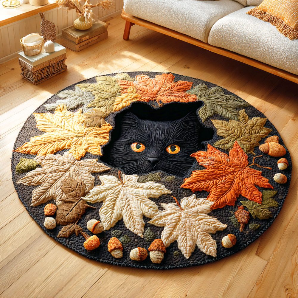 Harvest Shadow Quilted Round Mat