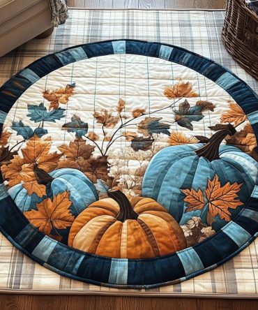 Harvest Warmth Quilted Round Mat