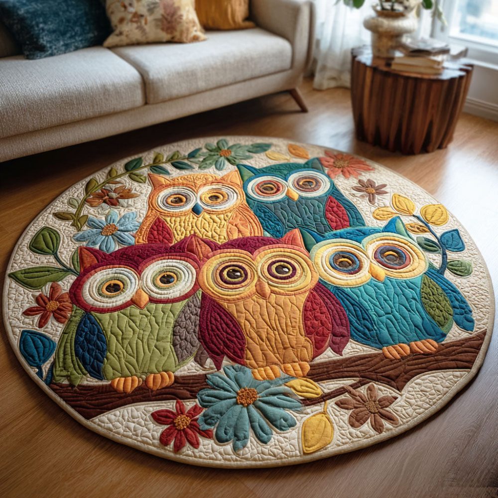 Harvest Wing Quilted Round Mat