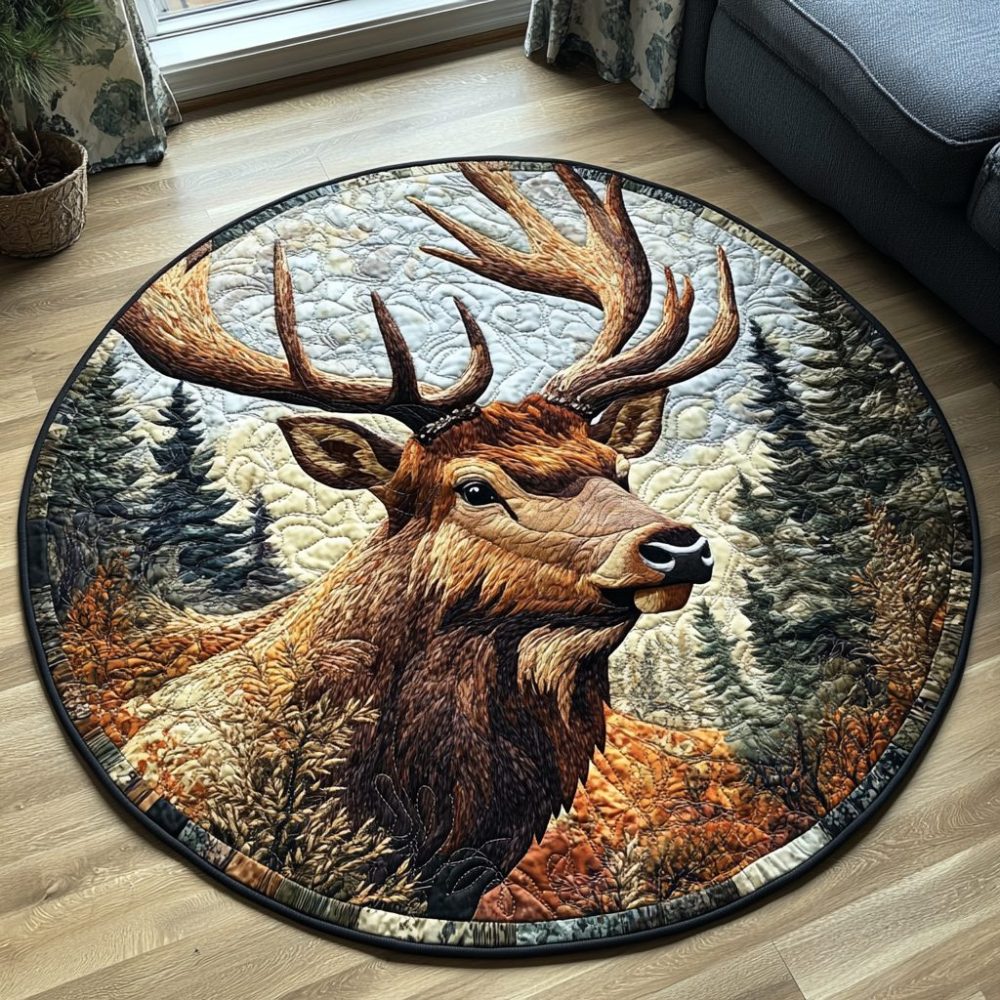 Haven Of The Herd Quilted Round Mat
