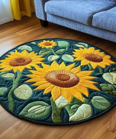 Helios Garden Quilted Round Mat
