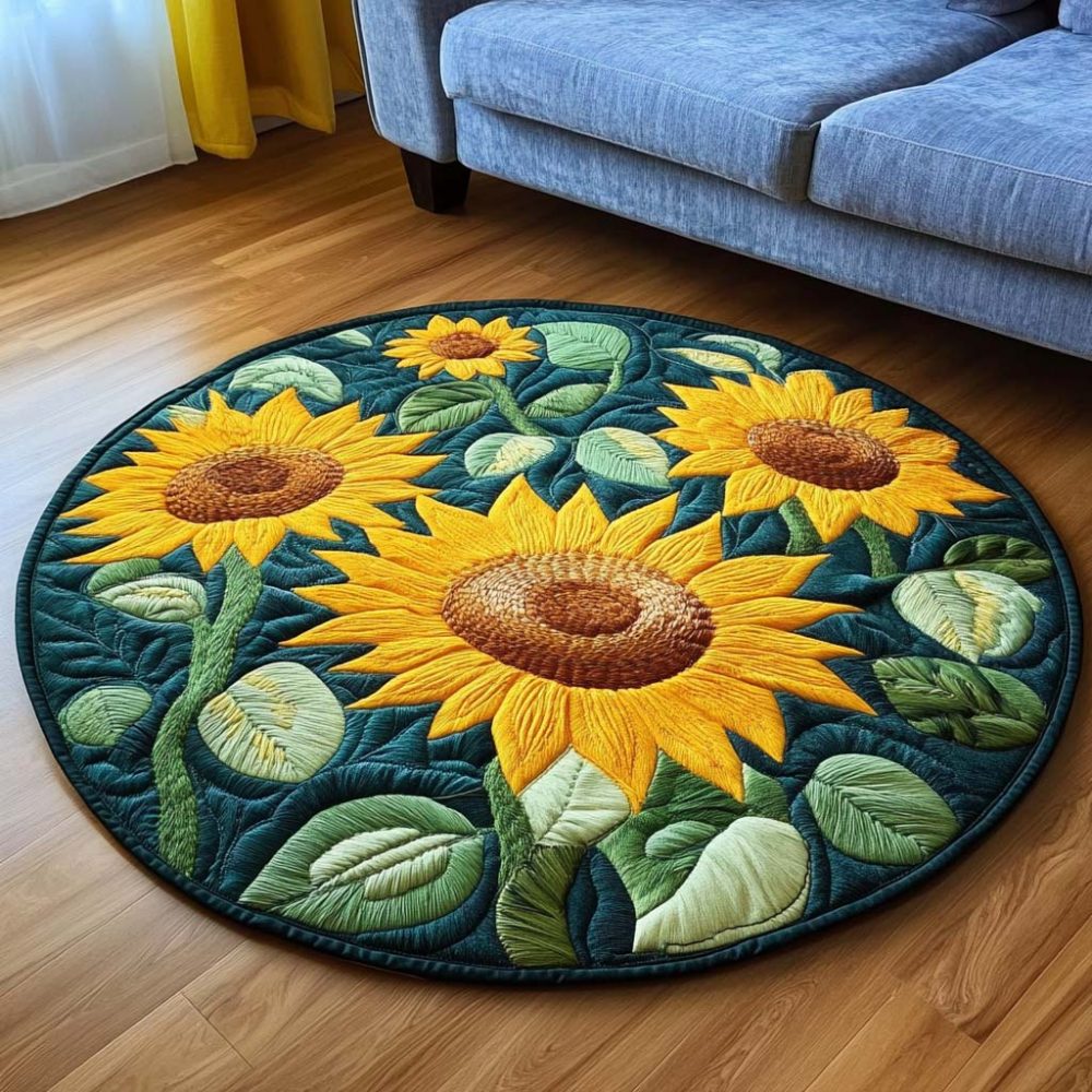 Helios Garden Quilted Round Mat