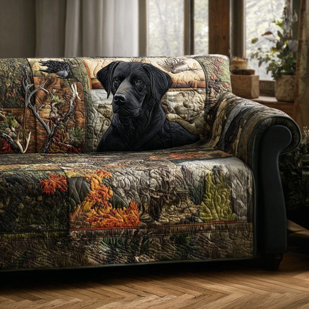 Heritage Lab Quilted Sofa Cover