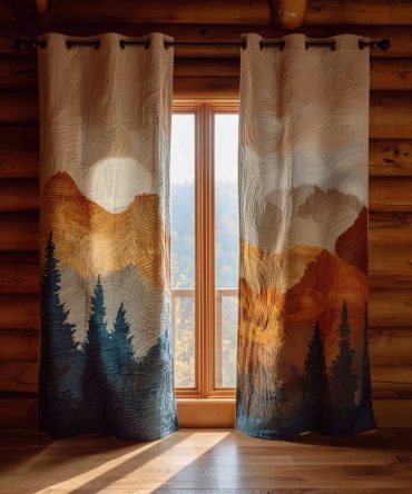 Hidden Glade Quilted Curtains