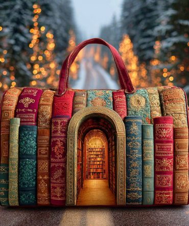 Hidden Library Quilted Duffle Bag