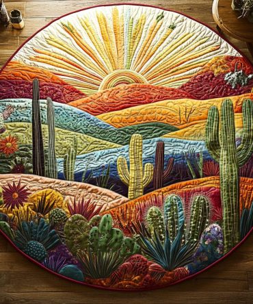 High Desert Beauty Quilted Round Mat