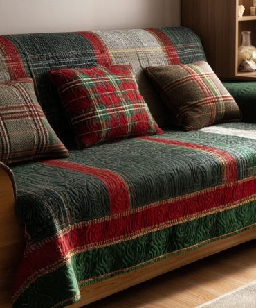 Highland Cheer Quilted Sofa Cover