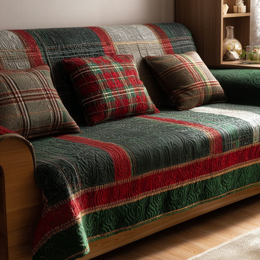 Highland Cheer Quilted Sofa Cover