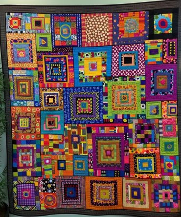 Hippie Dreamscape Quilted Blanket