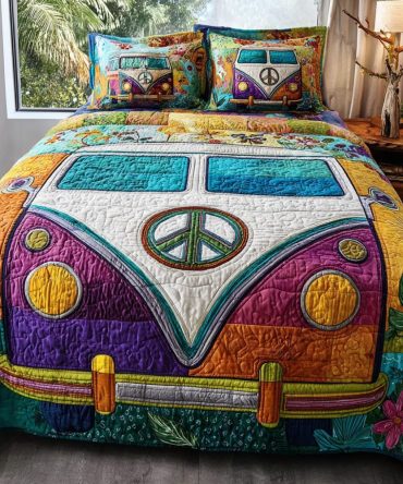 Hippie Drive 3-Piece Quilted Bedding Set