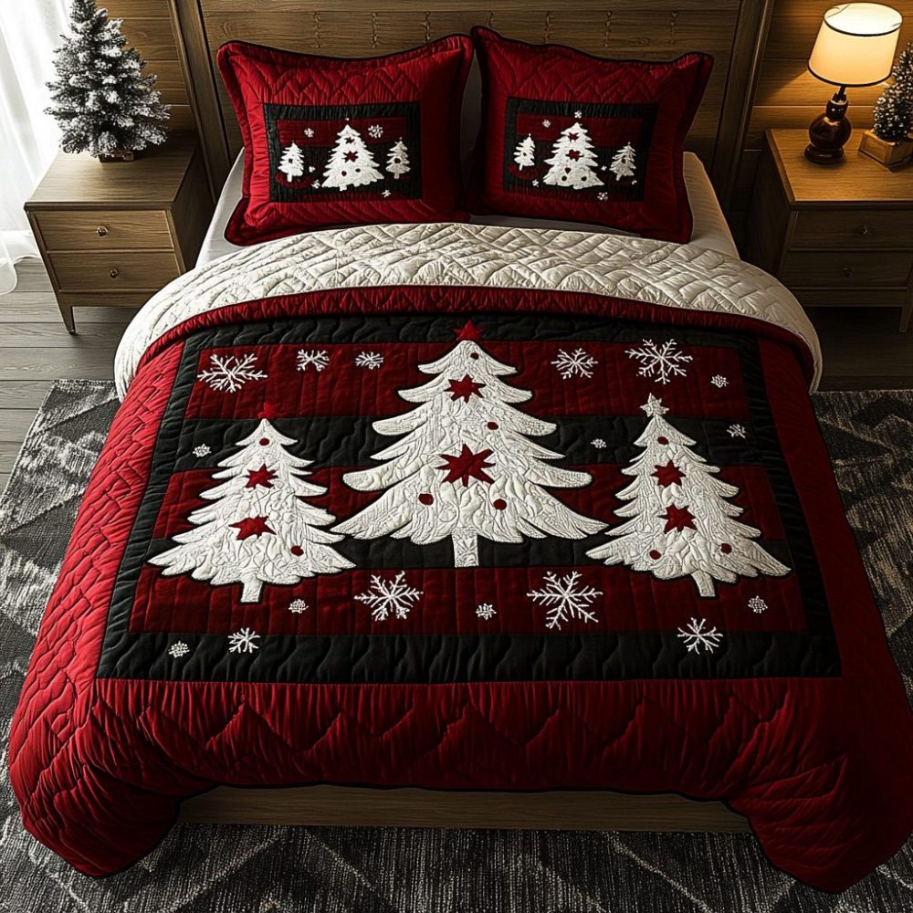 Holiday Magic 3-Piece Quilted Bedding Set