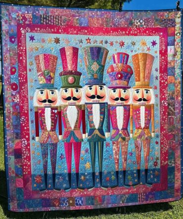 Holiday Nutcracker Quilted Blanket