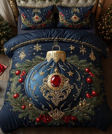 Holiday Opulence 3-Piece Quilted Bedding Set
