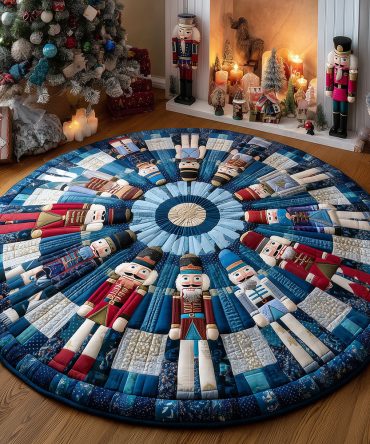 Holiday Soldiers Quilted Round Mat