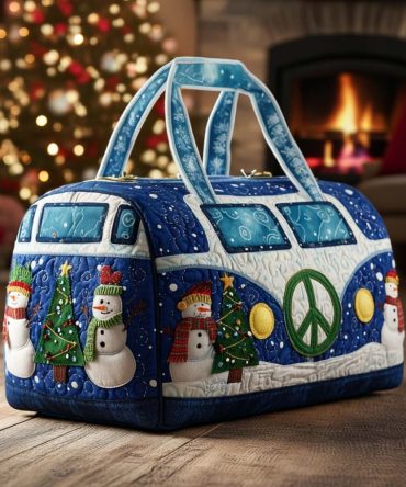 Holiday Van Vibes Quilted Duffle Bag