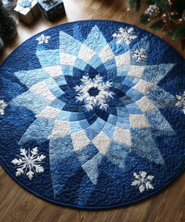 Holly Lane Quilted Round Mat