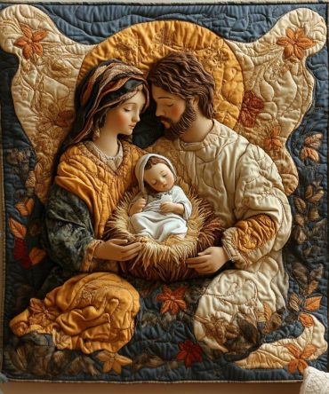 Holy Family Quilted Blanket