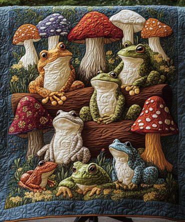 Hoppy Haven Quilted Blanket