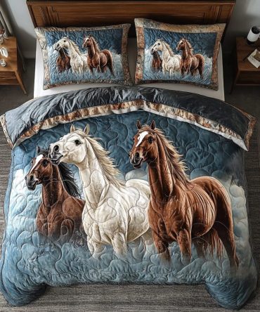 Horse Whisperer Dreams 3-Piece Quilted Bedding Set