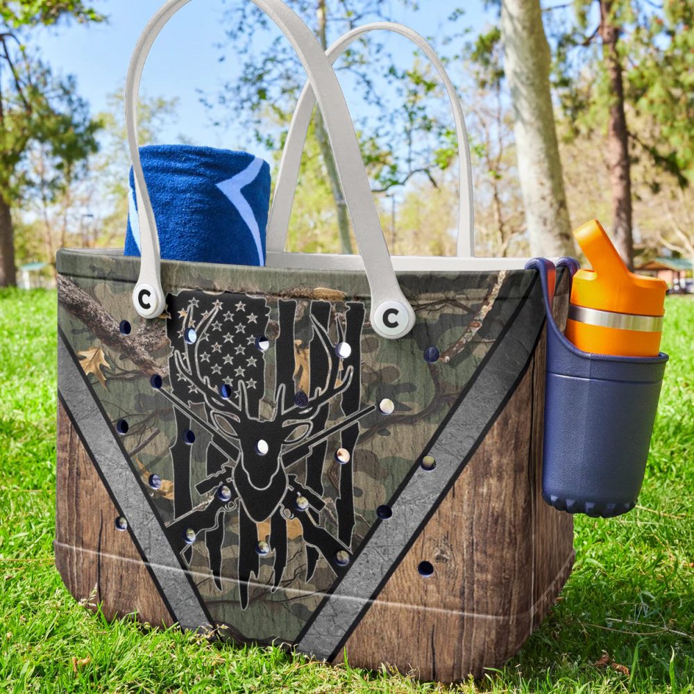 Bucket Tote Bag, Limited Edition Bogg Bag, Beach Bag Hunted Heritage - Image 2