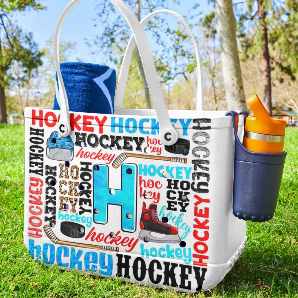 Bucket Tote Bag, Limited Edition Bogg Bag, Beach Bag Ice Time - Image 3