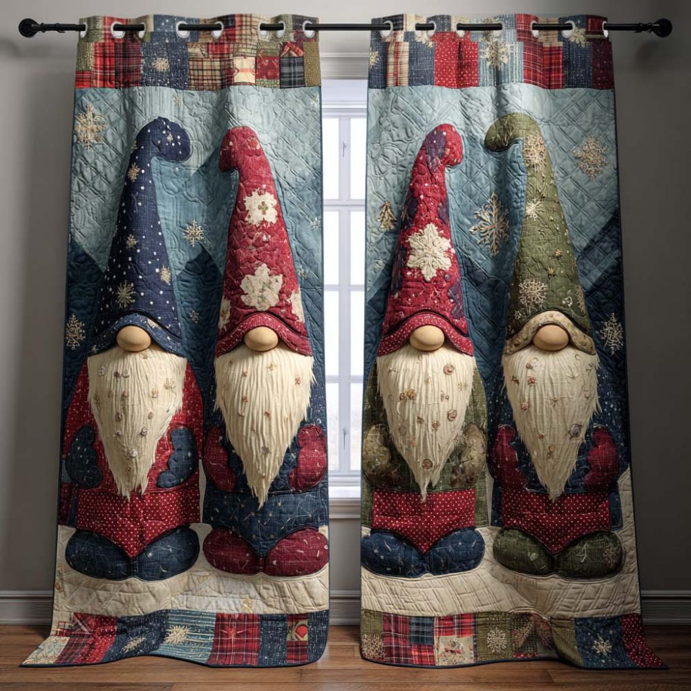Icy Landscape Quilted Curtains