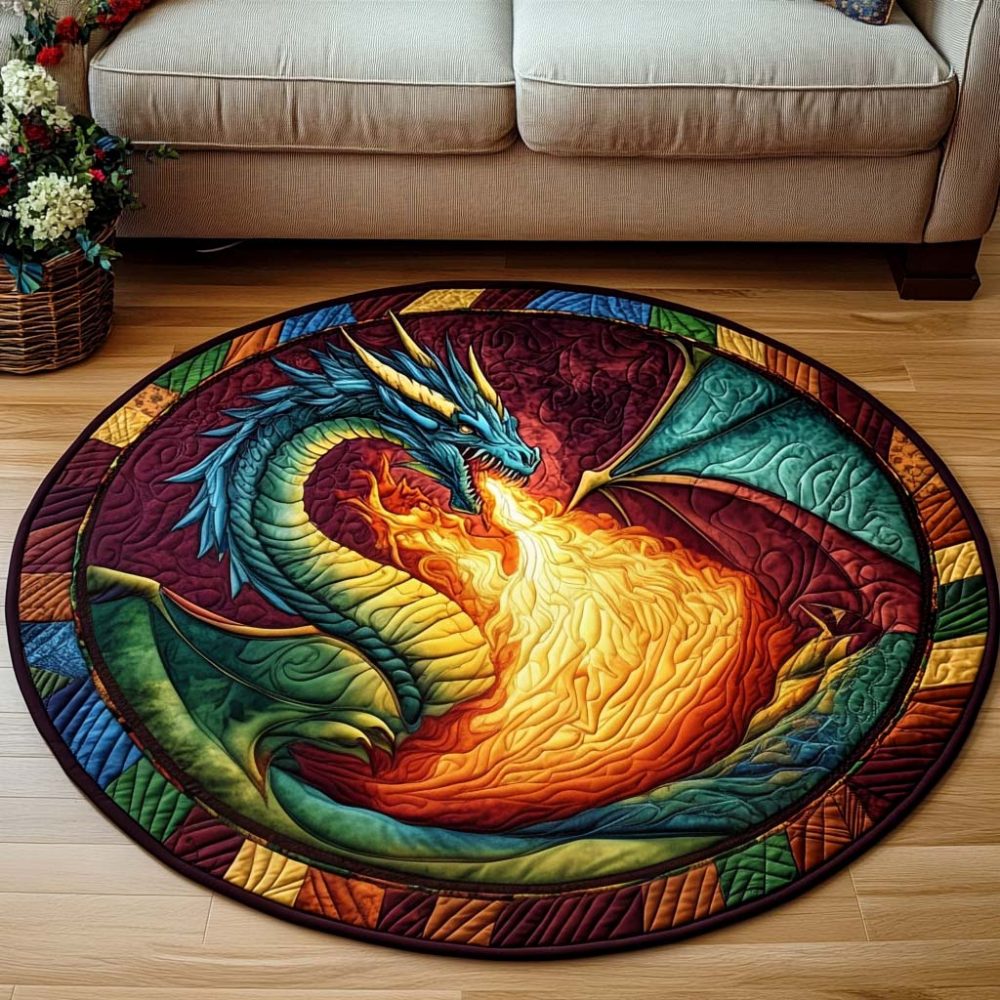 Infernal Nexus Quilted Round Mat