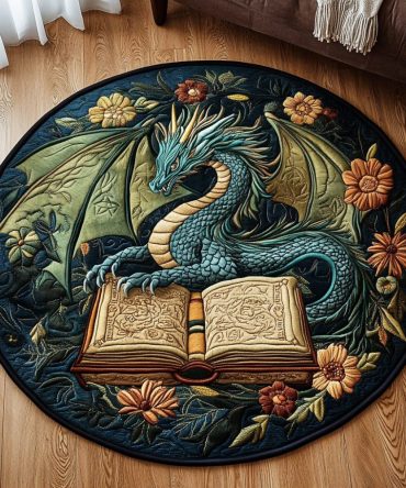 Inferno Coil Quilted Round Mat