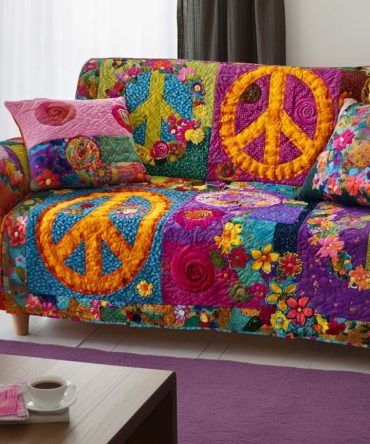 Inner Peace Quilted Sofa Cover