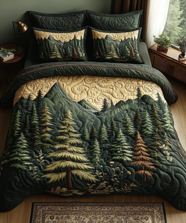 Into The Pines 3-Piece Quilted Bedding Set