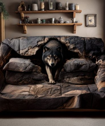 Into The Wild Quilted Sofa Cover