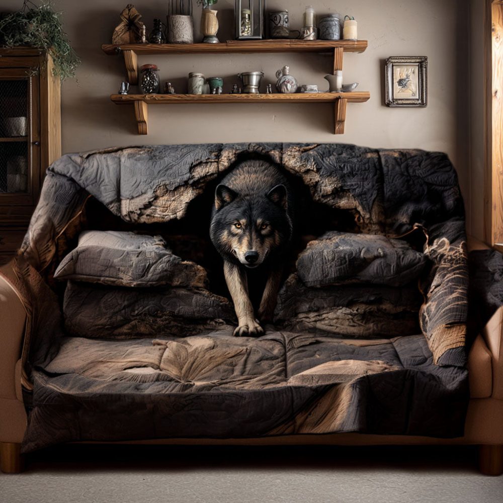 Into The Wild Quilted Sofa Cover
