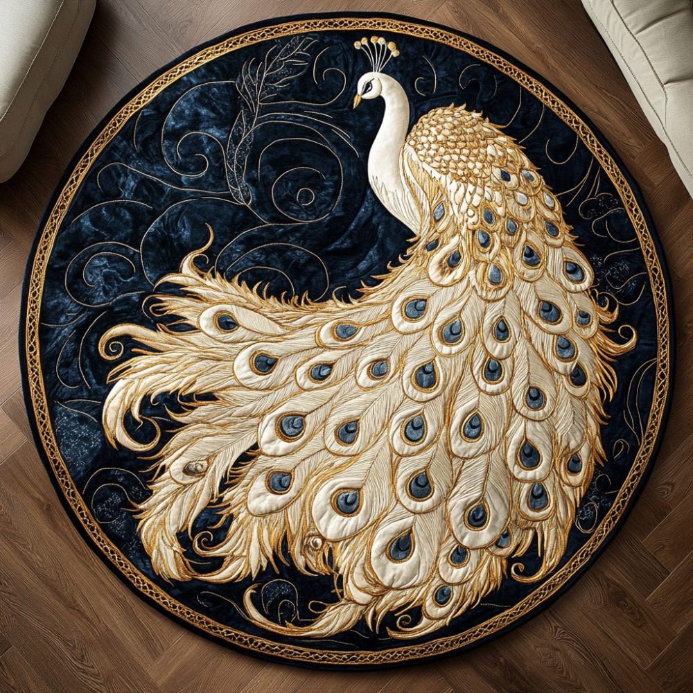 Iridescent Charm Quilted Round Mat
