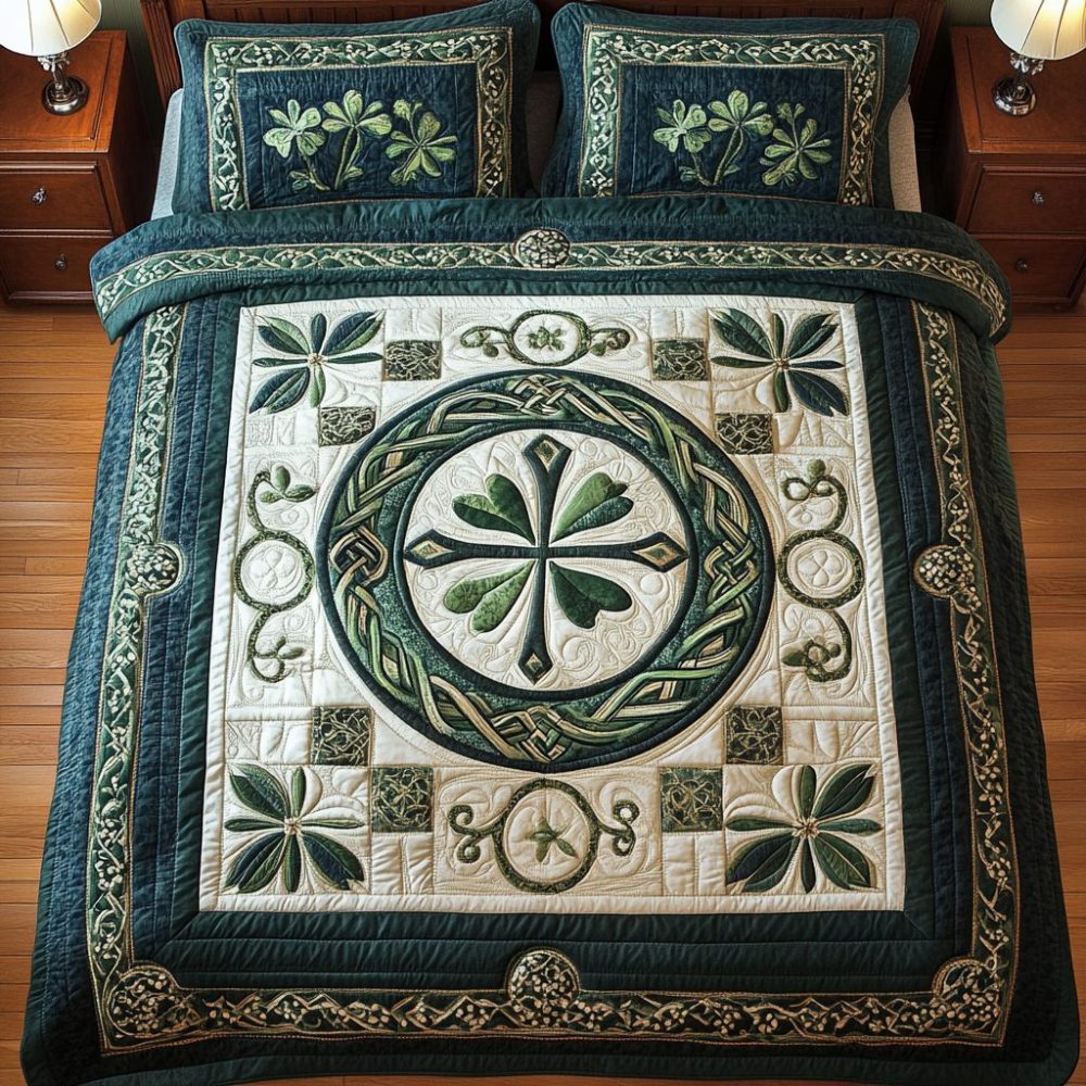 Irish Heritage 3-Piece Quilted Bedding Set