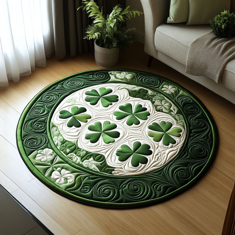 Irish Serenity Quilted Round Mat