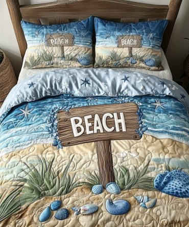 Island Breeze 3-Piece Quilted Bedding Set