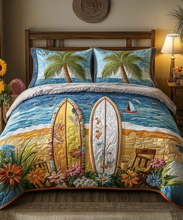 Island Breeze 3-Piece Quilted Bedding Set