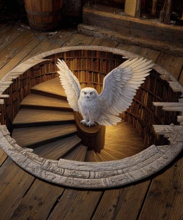 Ivory Oracle Quilted Round Mat