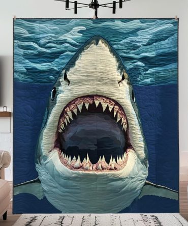 Jaws Quilted Blanket