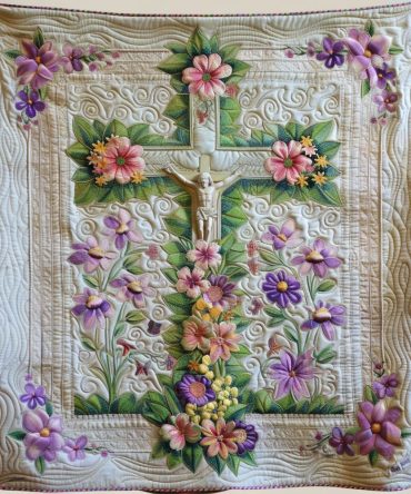 Jesus Is Our Lord And Savior Quilted Blanket