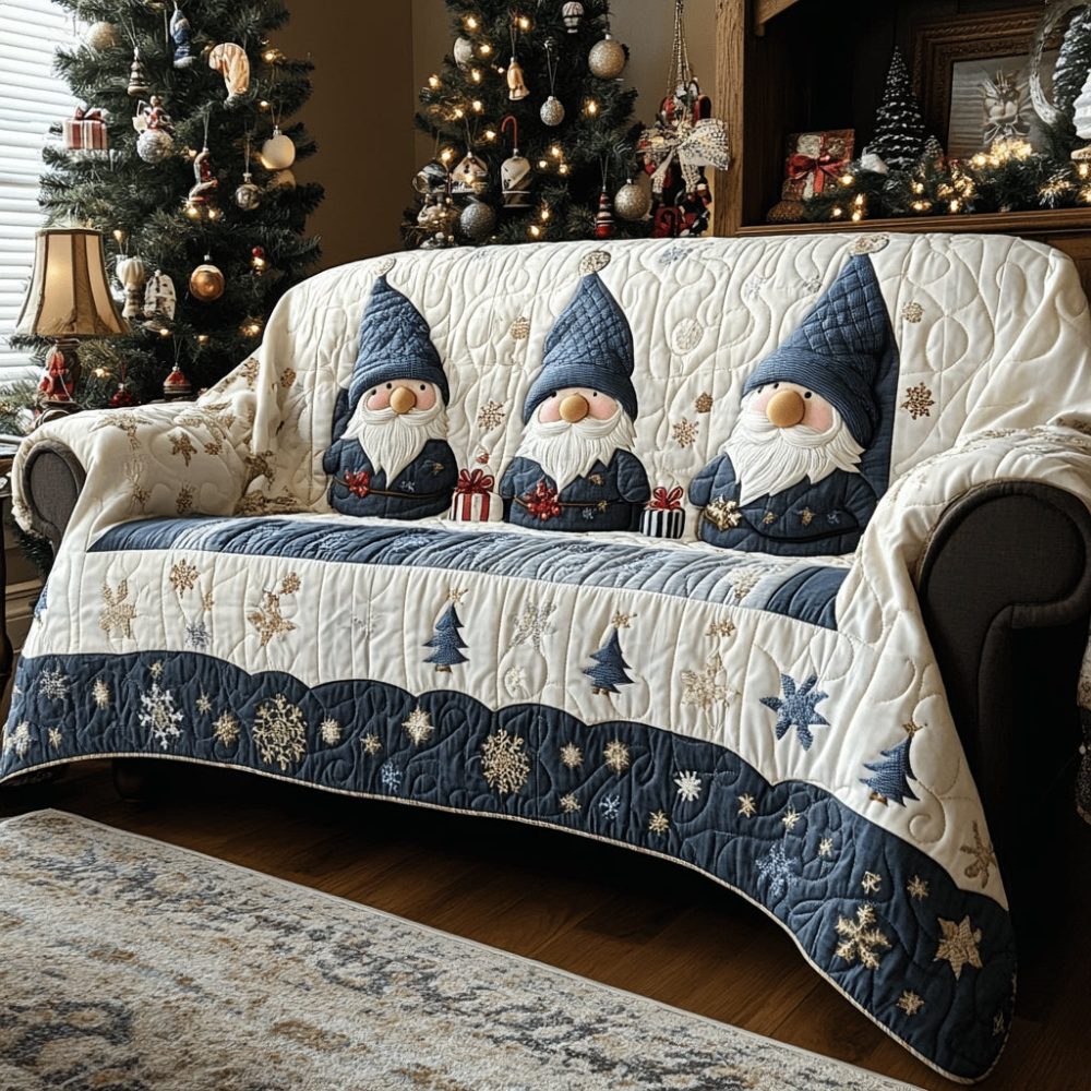 Jingle Beard Quilted Sofa Cover