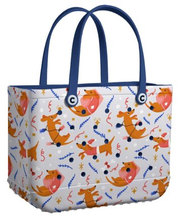 Stylish Dog Print Tote Bag – Durable & Spacious With Comfy Handles For Everyday Use