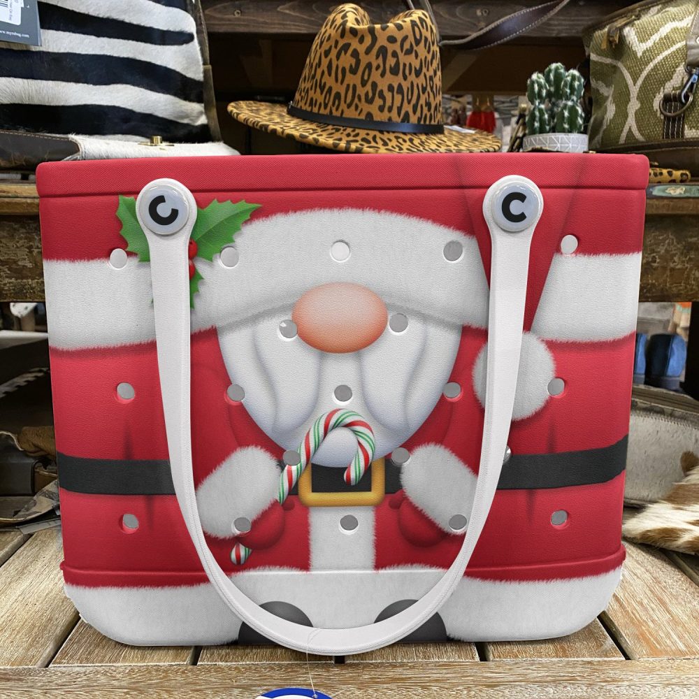 Bucket Tote Bag, Limited Edition Bogg Bag, Beach Bag Jolly Old Elf - Image 7