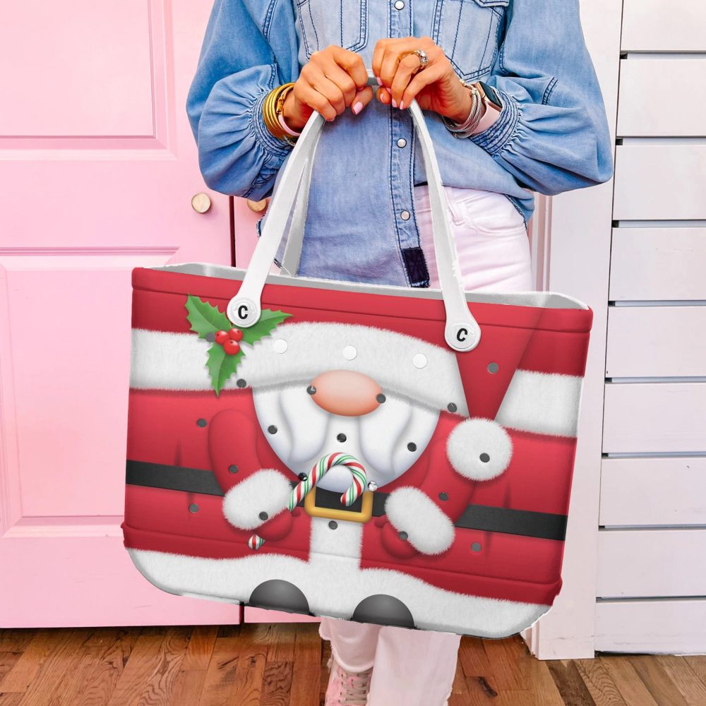 Bucket Tote Bag, Limited Edition Bogg Bag, Beach Bag Jolly Old Elf - Image 6