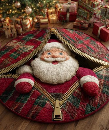 Jolly Saint Quilted Round Mat