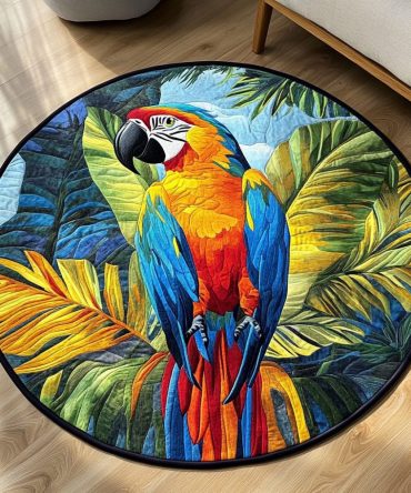 Jungle Echo Quilted Round Mat