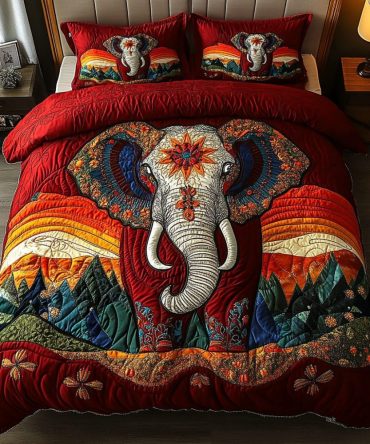 Jungle Giant 3-Piece Quilted Bedding Set