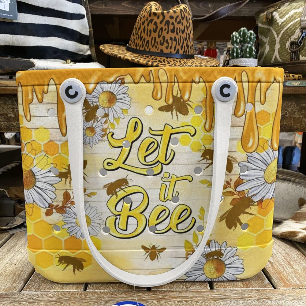 Bucket Tote Bag, Limited Edition Bogg Bag, Beach Bag Just Bee - Image 6